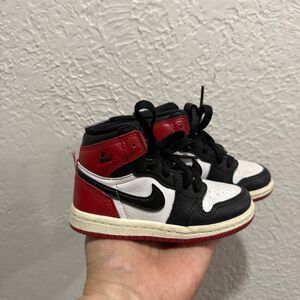 Nike Air Jordan 1 red and black size 7c